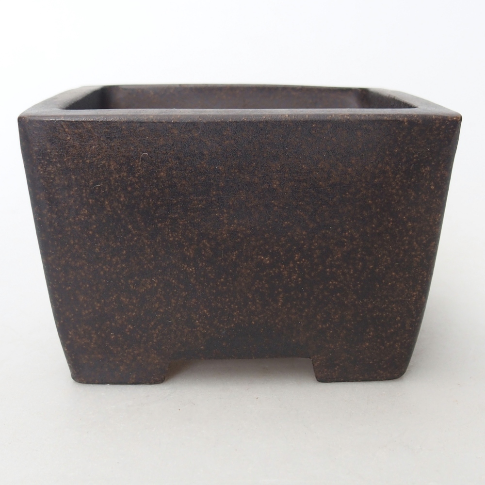 Schaal 10 x 10 x 7 cm bruin oker