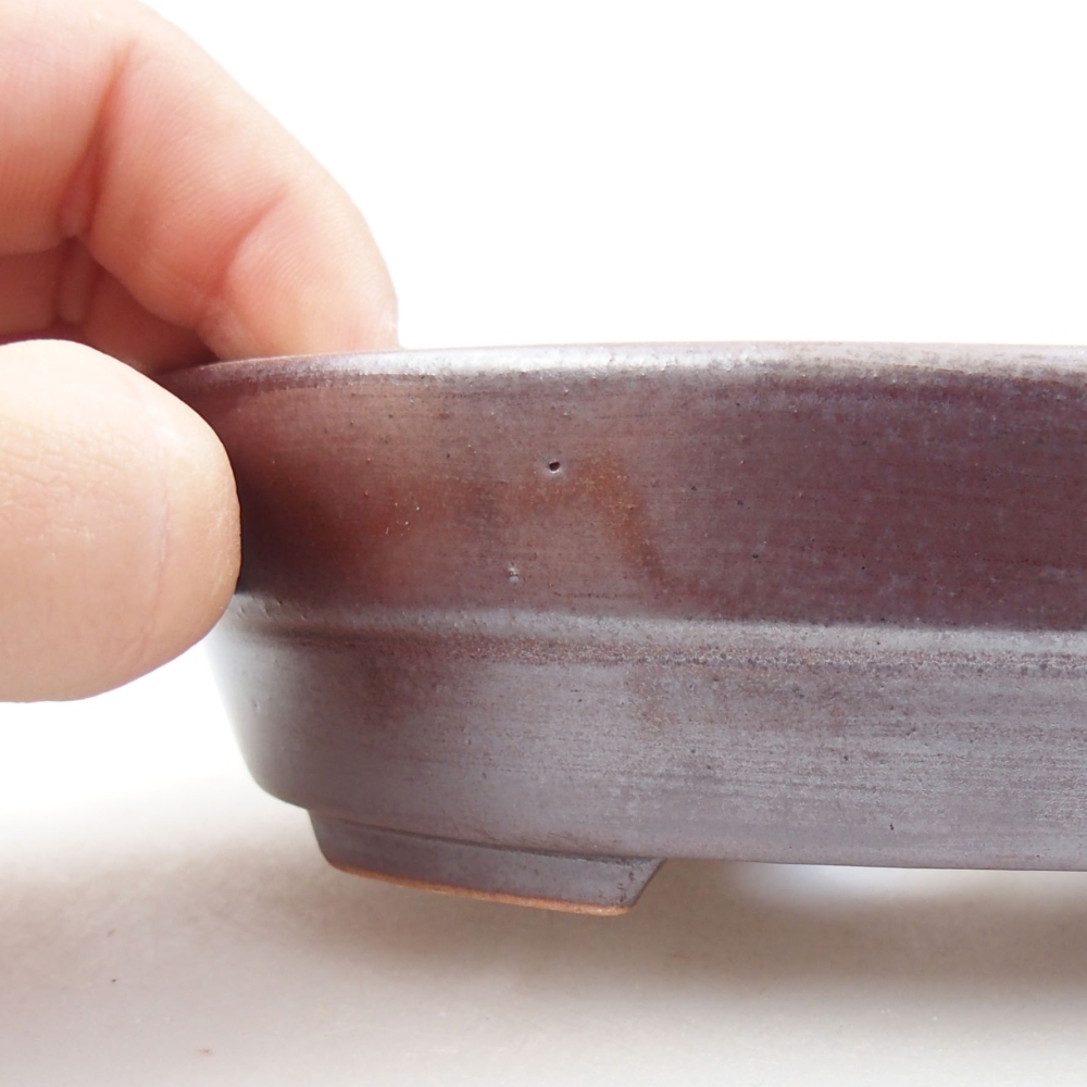 Bonsaischaal van keramiek 22 x 17 x 5 cm, groen