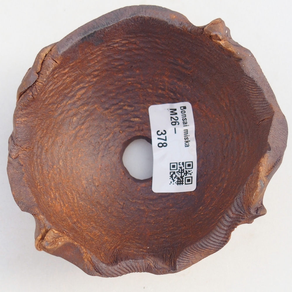 Keramisch Schelp 11 x 10 x 6,5 cm , kleur bruin