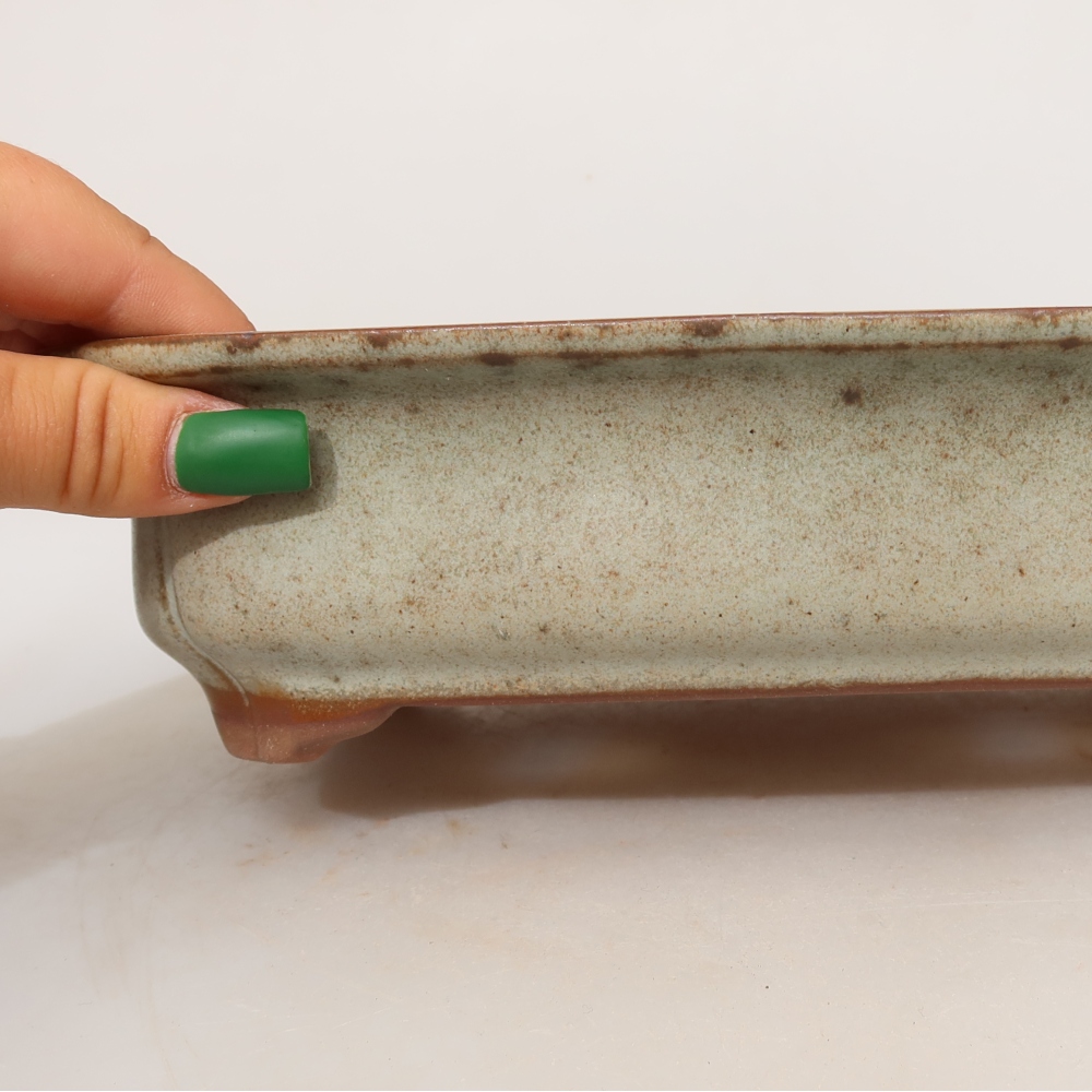 Keramische schaal  24 x 17 x 6 cm, kleur: beige
