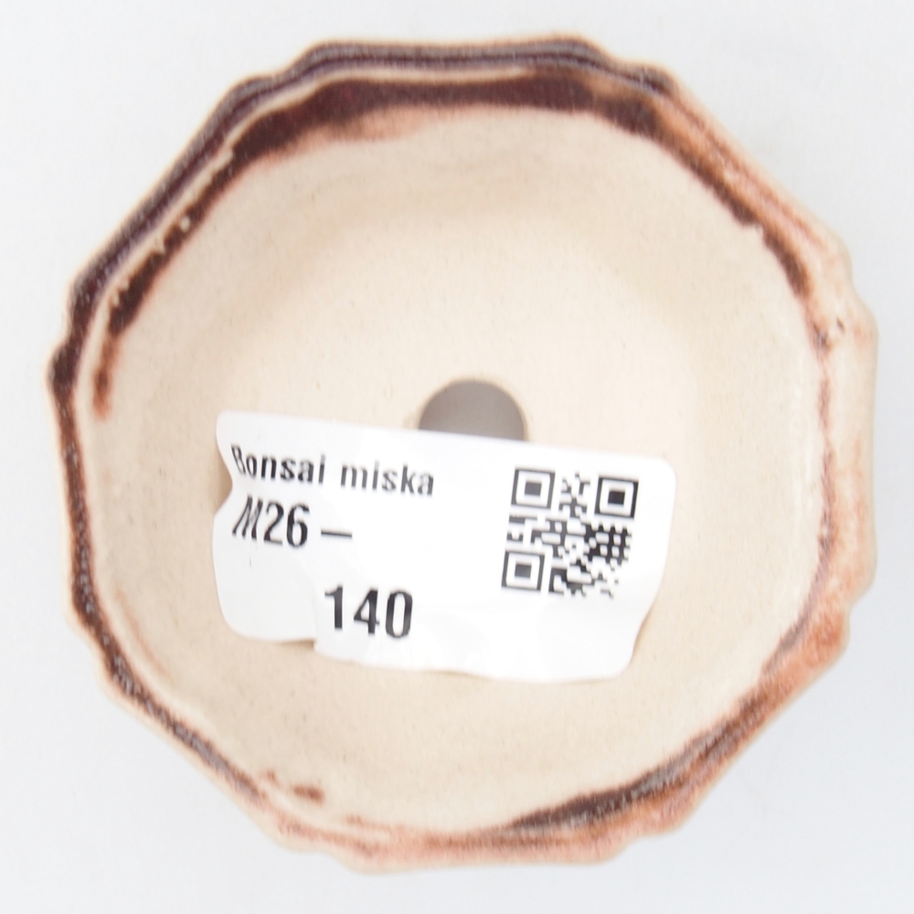 Mini bonsaischaal 6 x 6 x 3 cm, roze