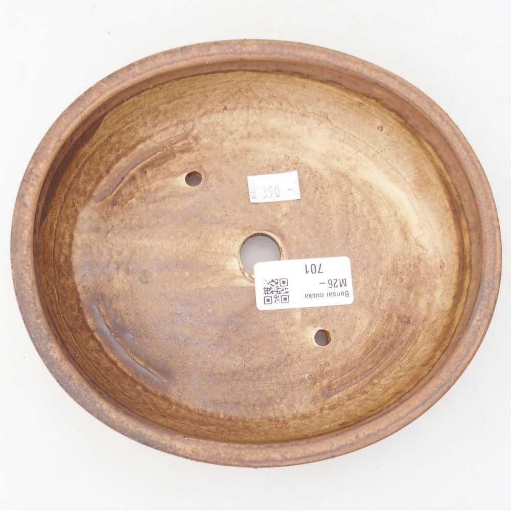 Bonsaischaal van keramiek 18,5 x 16,5 x 4,5 cm, roze