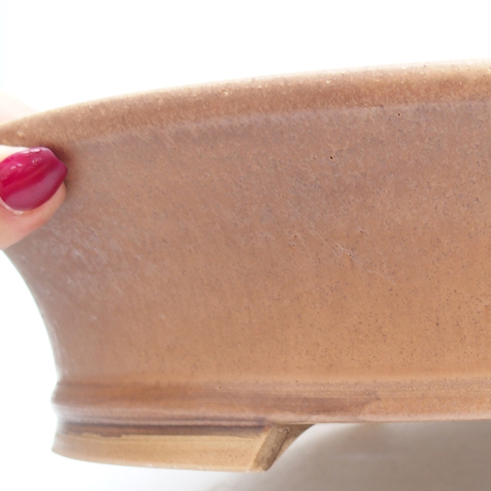 Bonsaischaal van keramiek 32 x 29 x 7 cm, roze