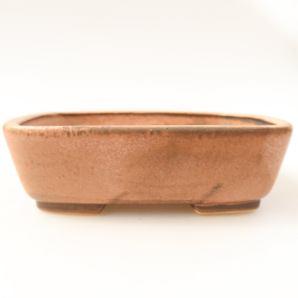 Bonsaischaal van keramiek 14 x 11,5 x 4,5 cm, roze
