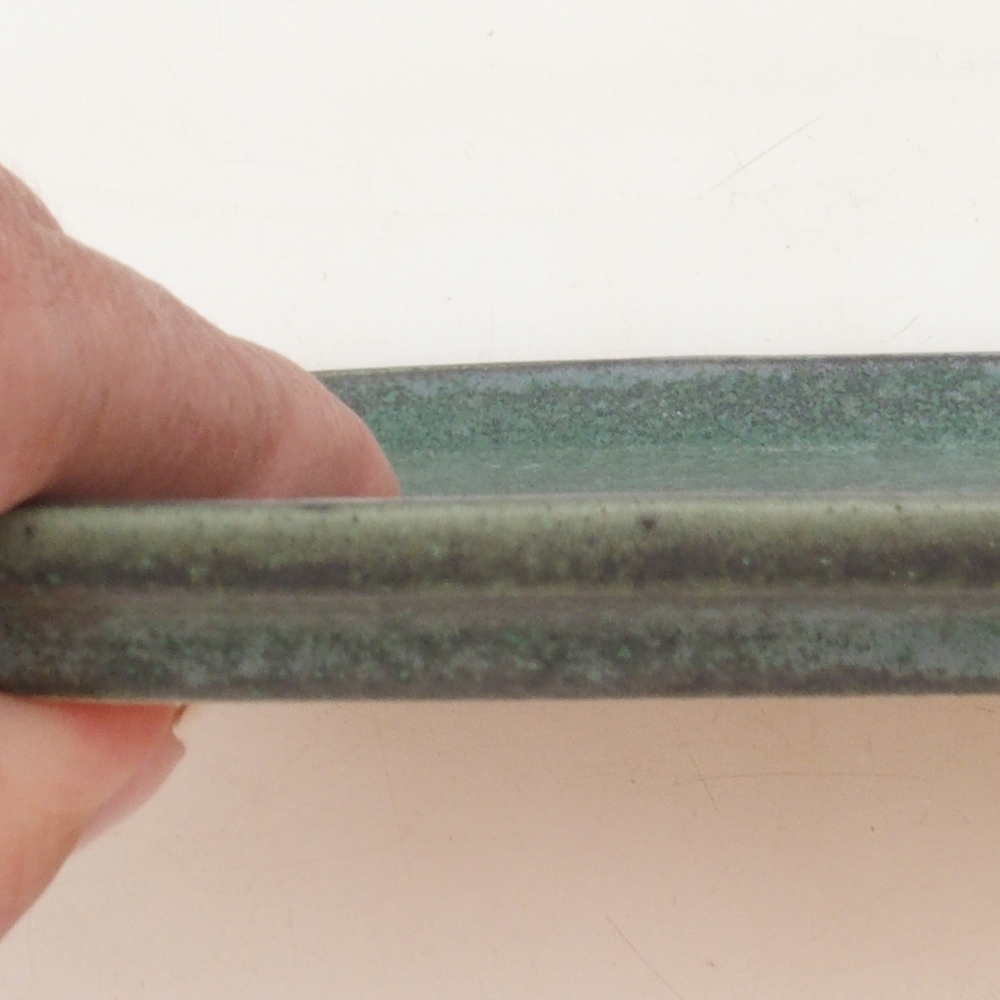 Keramische kom H50 - 18 x 13 x 1 cm - groen