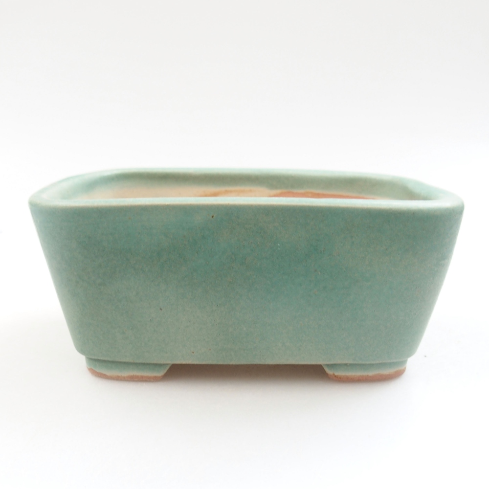 Bonsaischaal van keramiek 22 x 17 x 5 cm, groen
