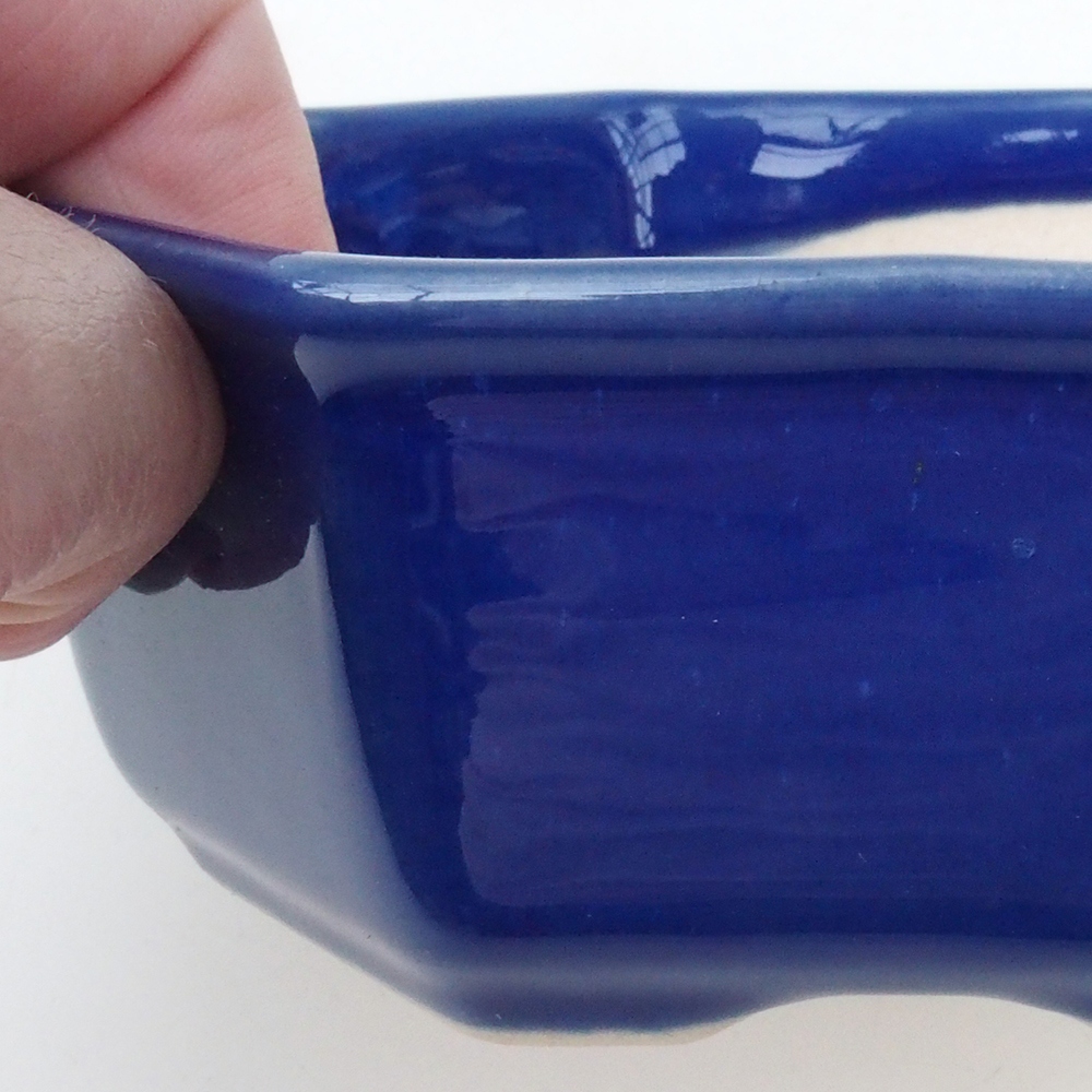 Bonsaischaal H13 - 12,5 x 12,5 x 4,5 cm - blauw