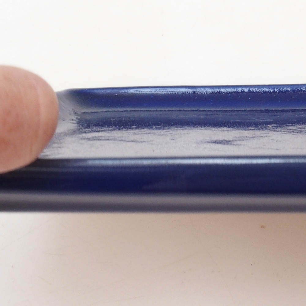 Bonsai schotel rechthoekig 22,5 x 17 x 1,5 cm - blauw