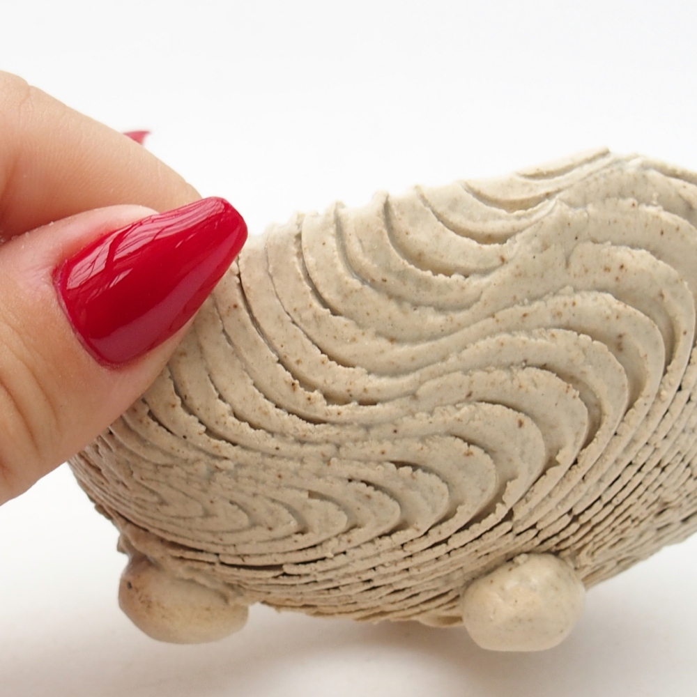 Keramisch Schelp 9 x 8,5 x 5 cm , kleur beige