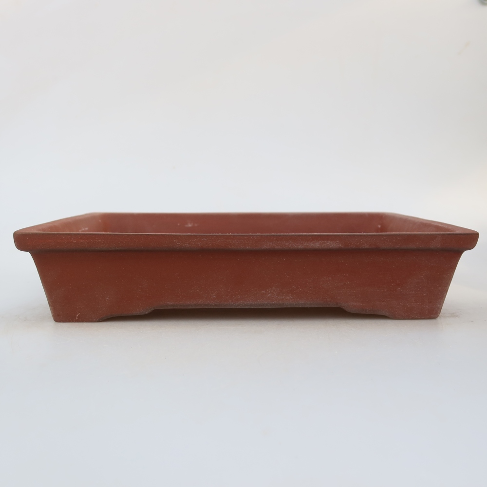 Keramische schaal  26 x 20 x 5 cm, kleur baksteenrood
