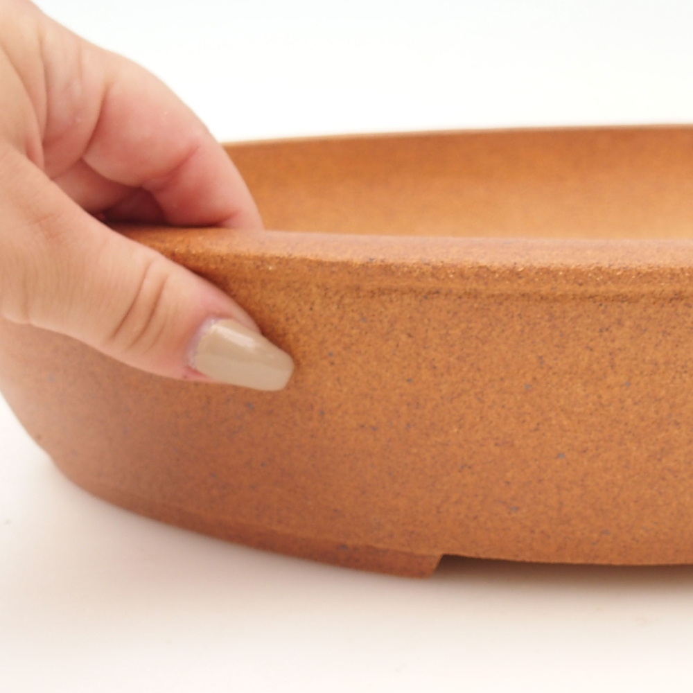 Bonsaischaal 39 x 32 x 7,5 cm , kleur bruin