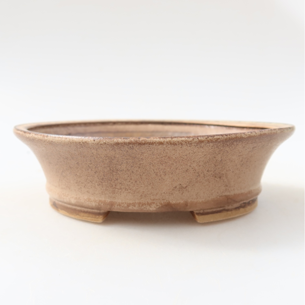 Keramische bonsaischaal 14,5 x 13 x 4 cm, kleur roze