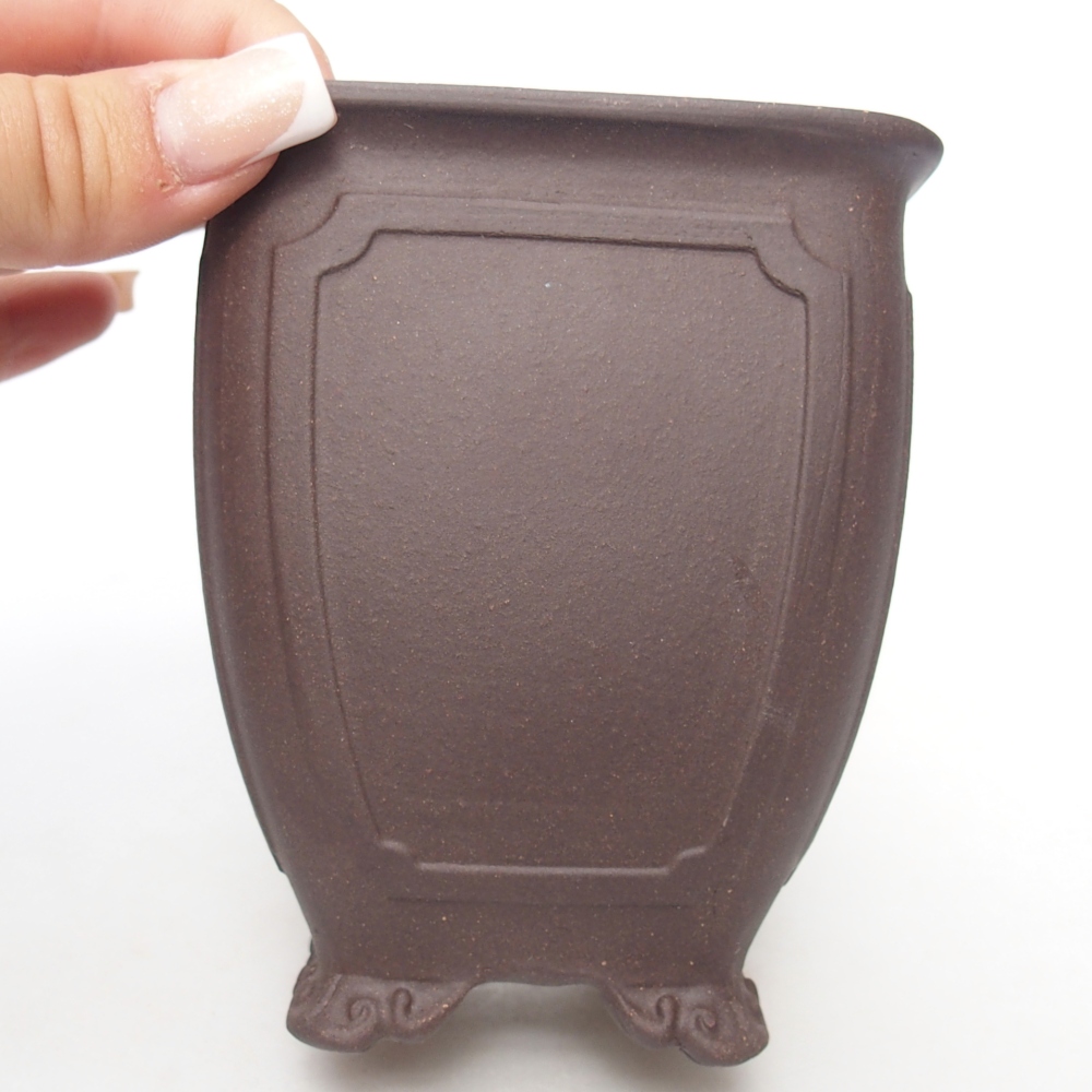 Kom 9 x 9 x 11 cm bruin