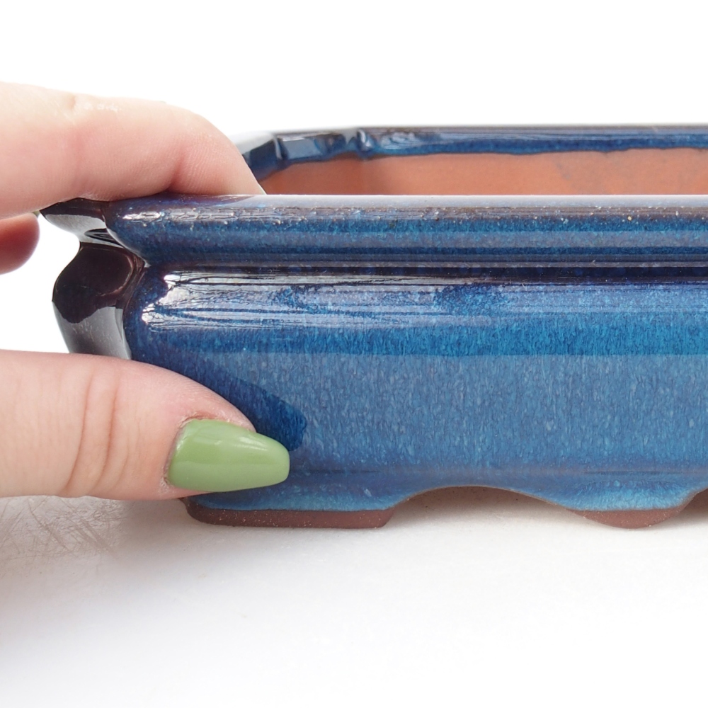 Kom 21,5 x 26,5 x 4 cm kleur blauw