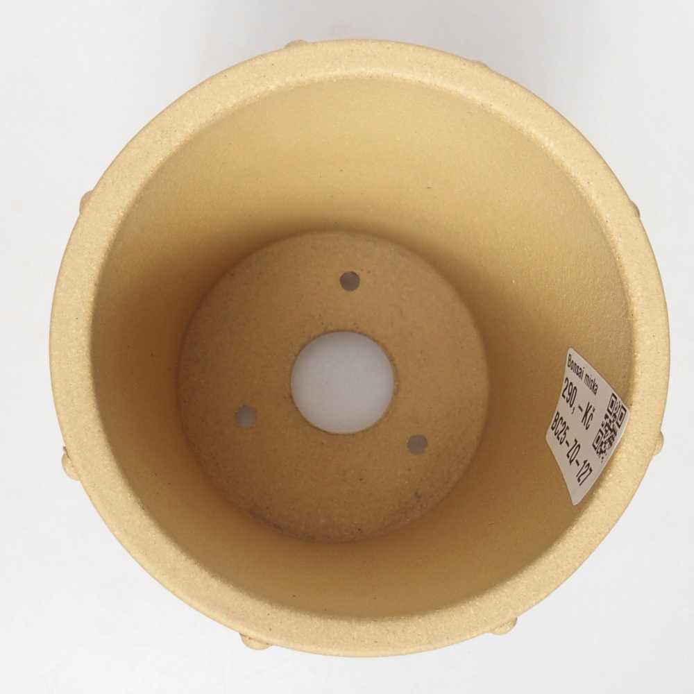 Schaal 10,5 x 10,5 x 12 cm kleur oker