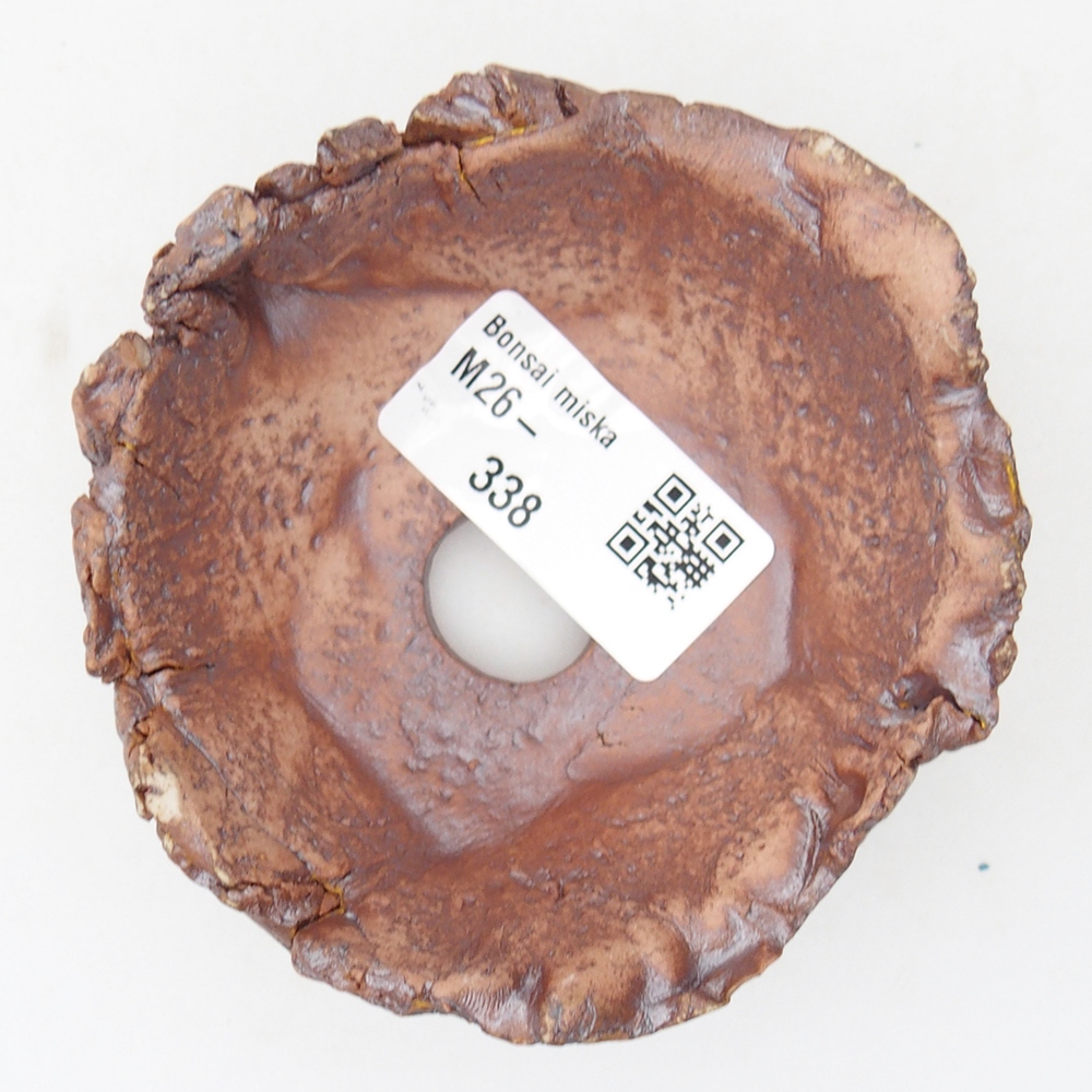 Keramisch Schelp 9 x 8,5 x 4,5 cm , kleur bruin