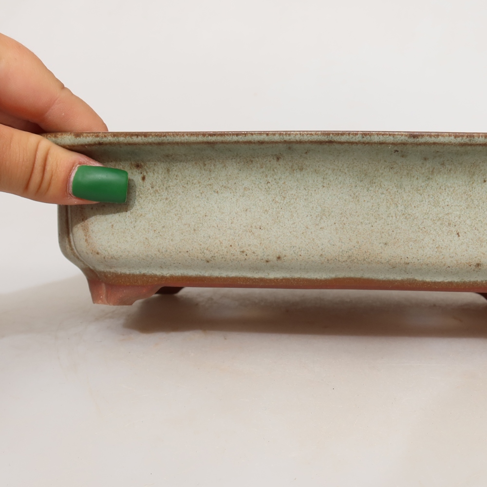 Keramische schaal  24 x 17 x 6 cm, kleur: beige