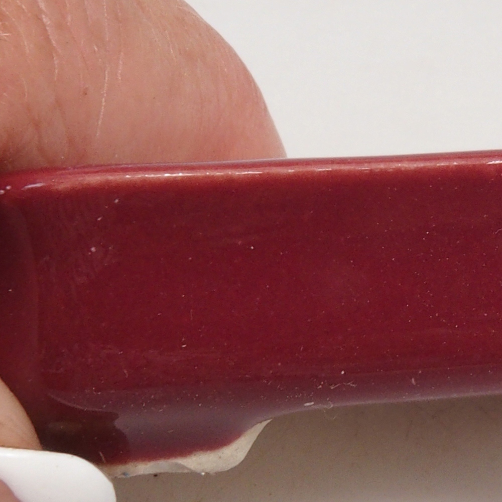 Mini bonsaischaal 5,5 x 3,5 x 1,5 cm, bordeauxrood