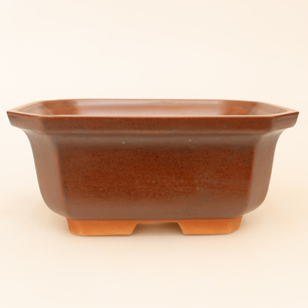 Keramische schaal  15 x 12 x 7 cm, kleur bruin