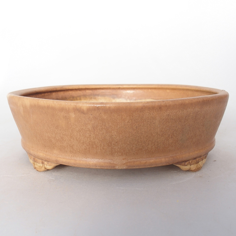 Bonsaischaal van keramiek 18 x 18 x 5 cm, roze