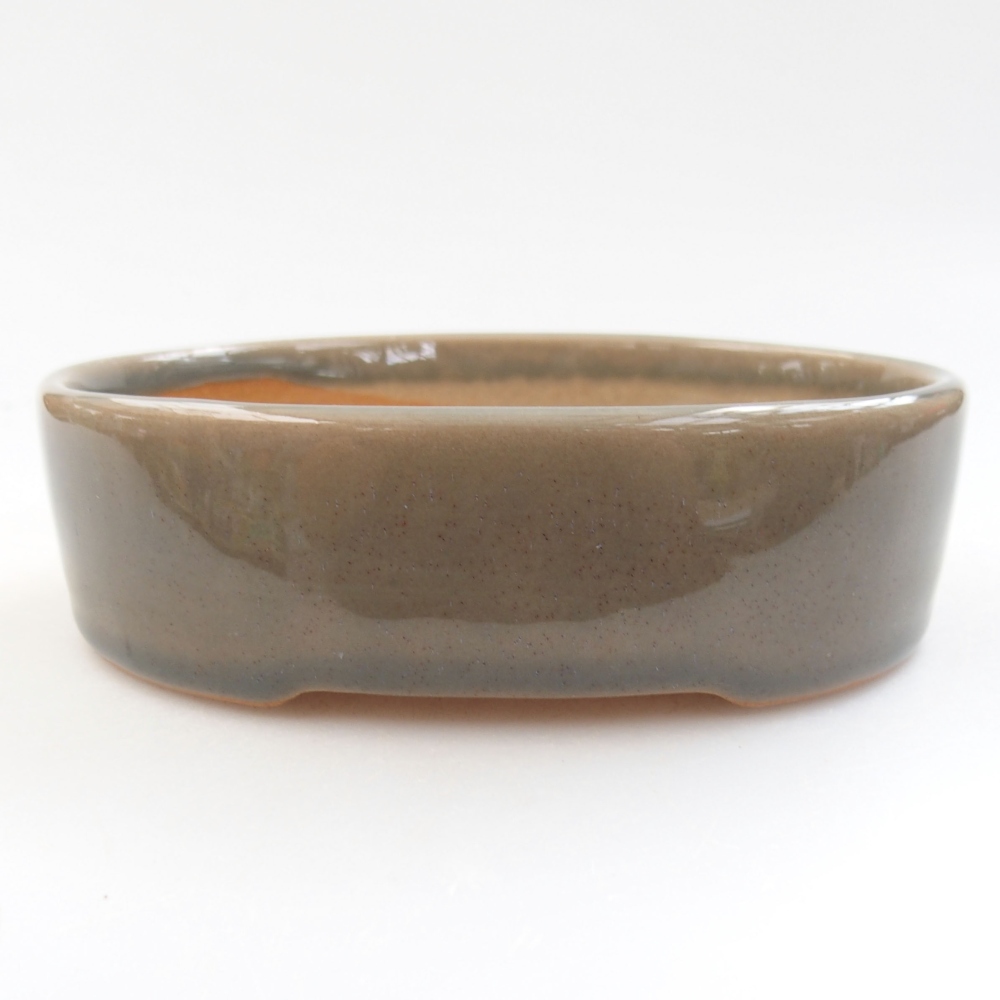 Bonsaischaal van keramiek 22 x 17 x 5 cm, groen