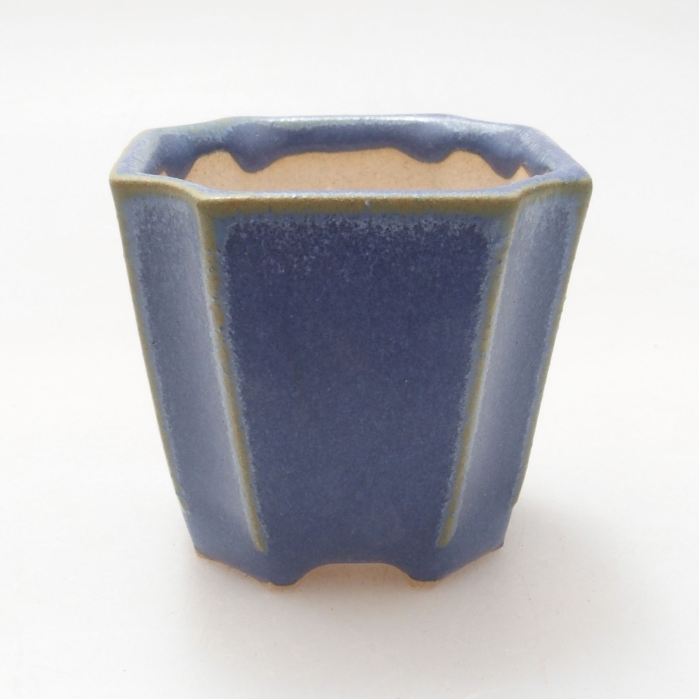 Mini bonsaischaal 4 x 4 x 4 cm, kleur blauw