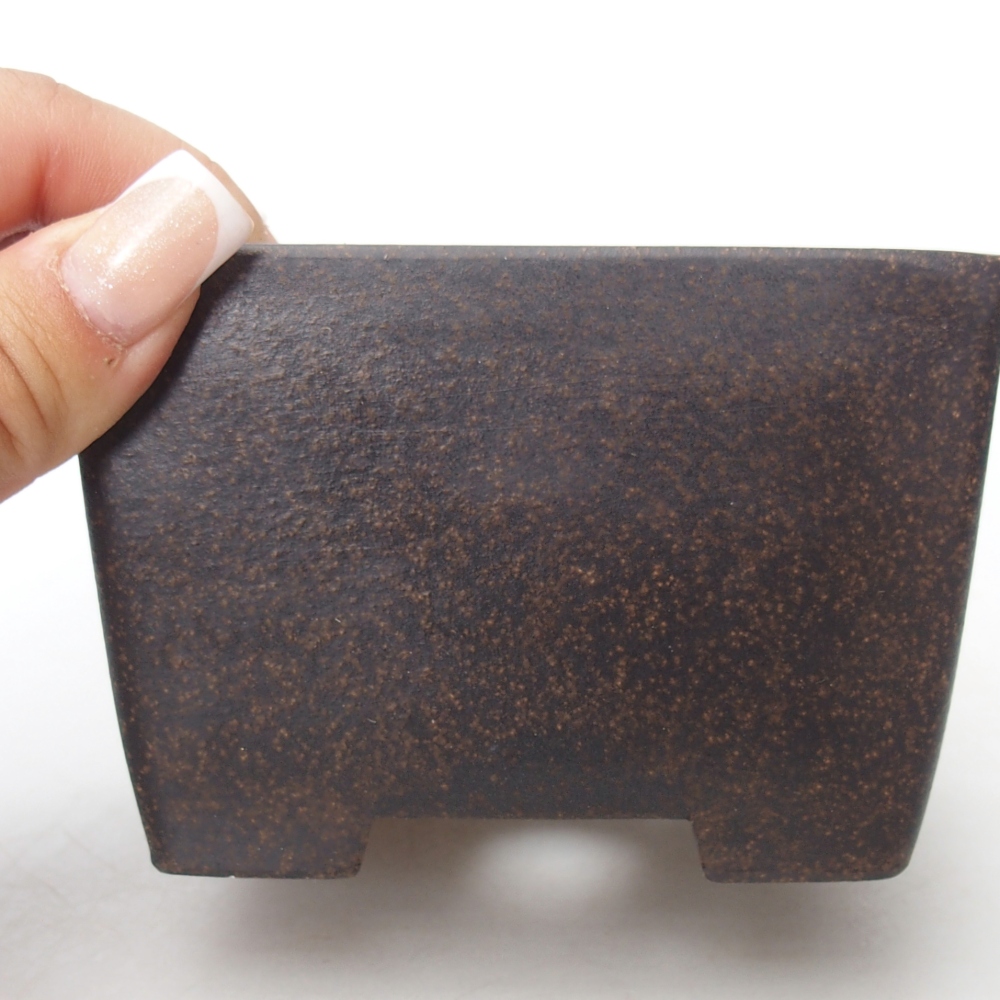 Schaal 10 x 10 x 7 cm bruin oker