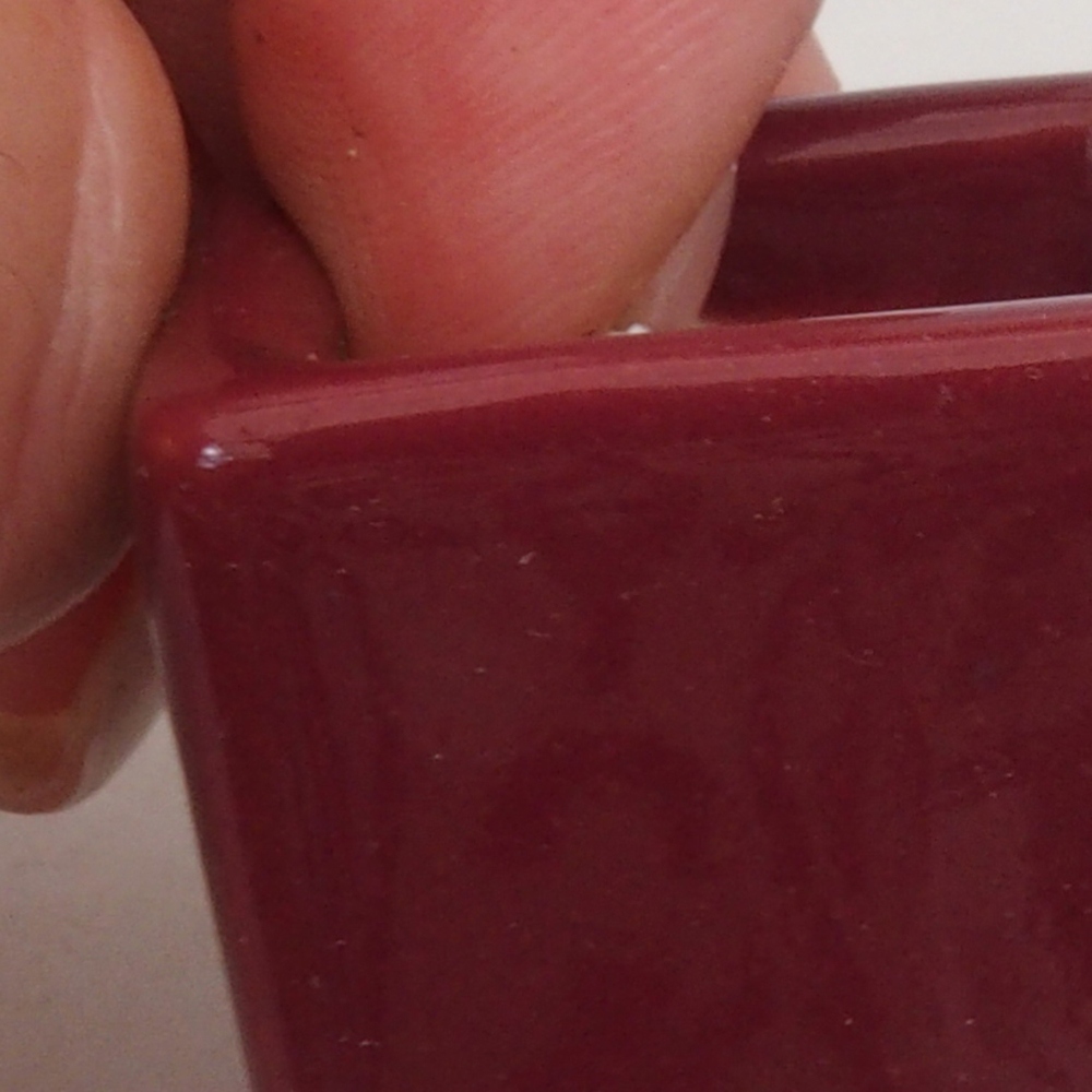 Mini bonsaischaal 3 x 3 x 3,5 cm, bordeauxrood