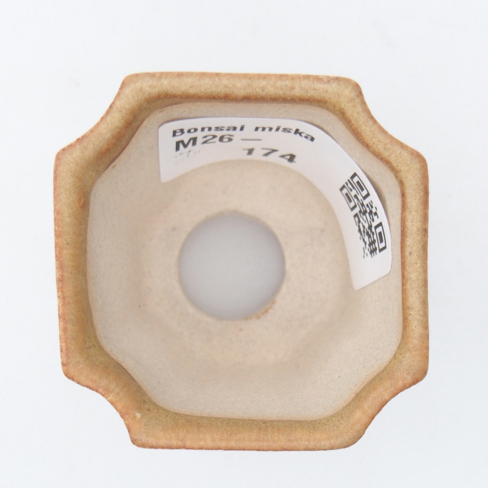 Mini bonsaischaal 4,5 x 4,5 x 4 cm, bruin