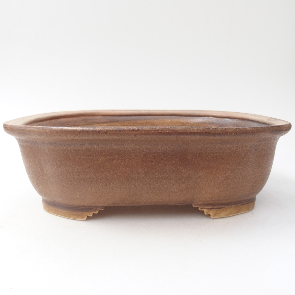 Bonsaischaal van keramiek 25 x 21 x 8 cm, roze