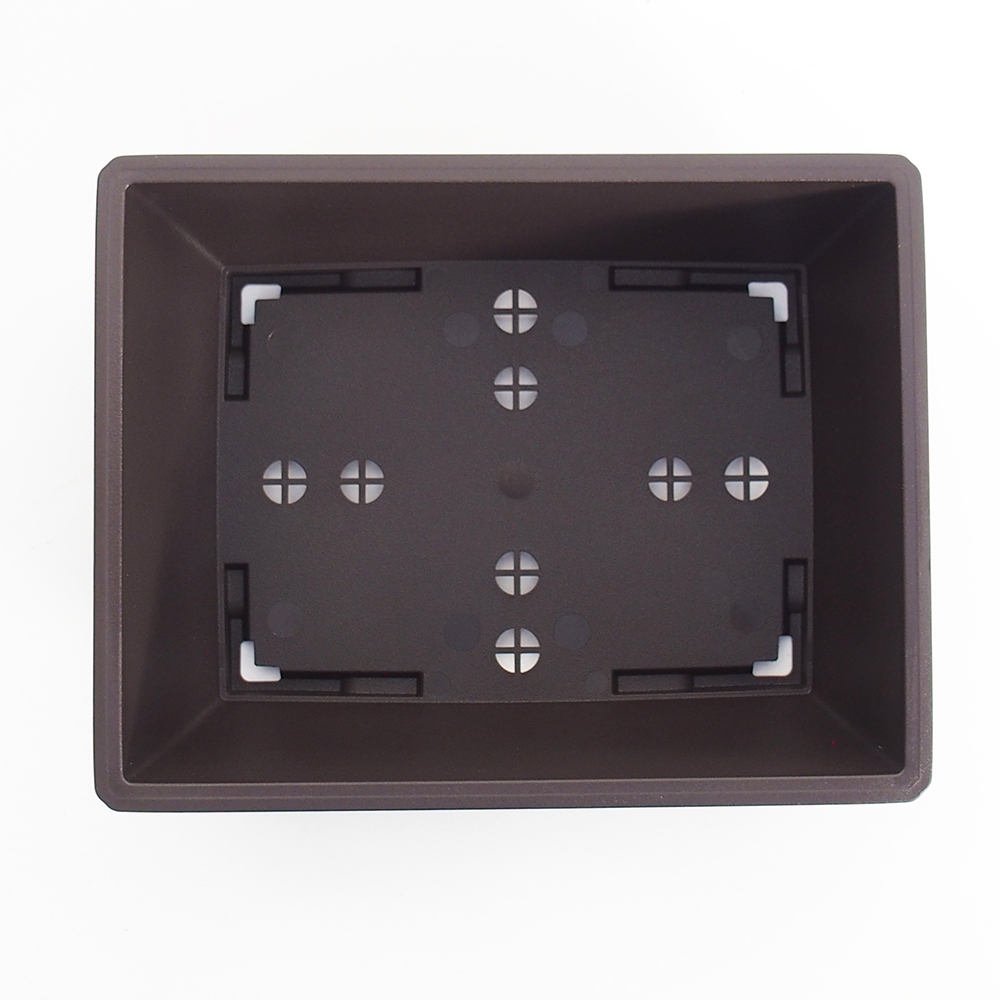 Kunststof kom MP-14 23,5 x 18,5 x 8 cm kleur Bruin