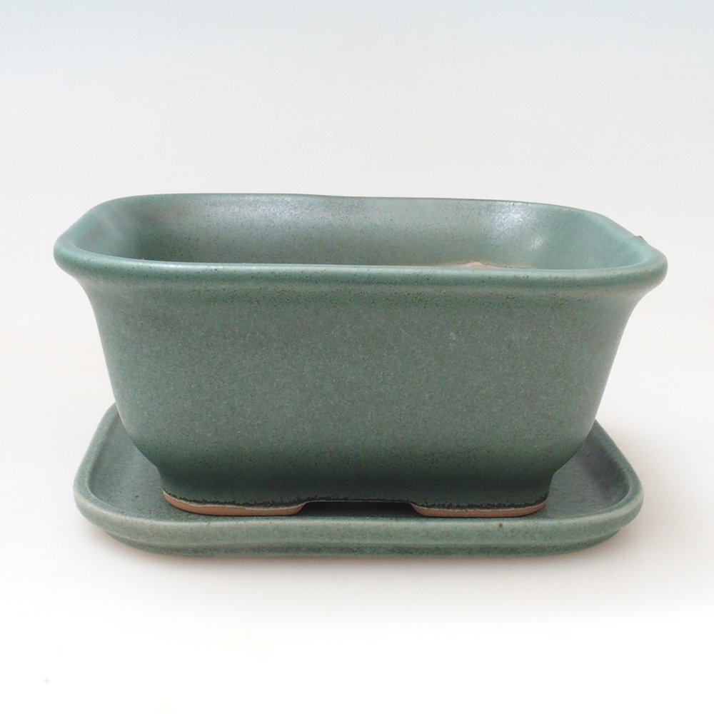 Bonsaischaal + schotel H38 - 12x10x5,5 cm.