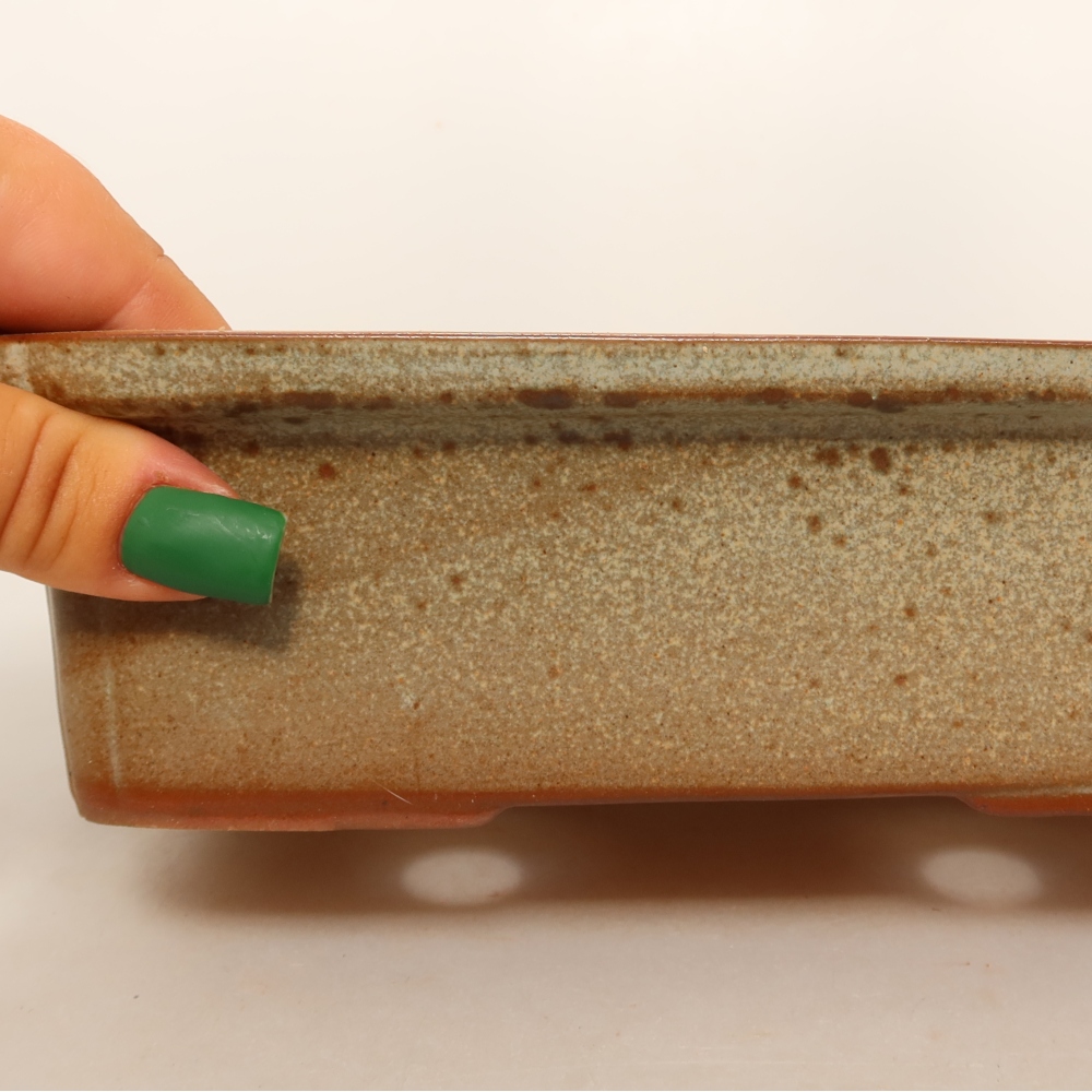 Keramische schaal  20 x 15,5 x 6 cm, kleur: beige