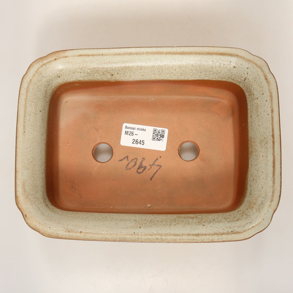 Keramische schaal  20 x 15,5 x 6 cm, kleur: beige
