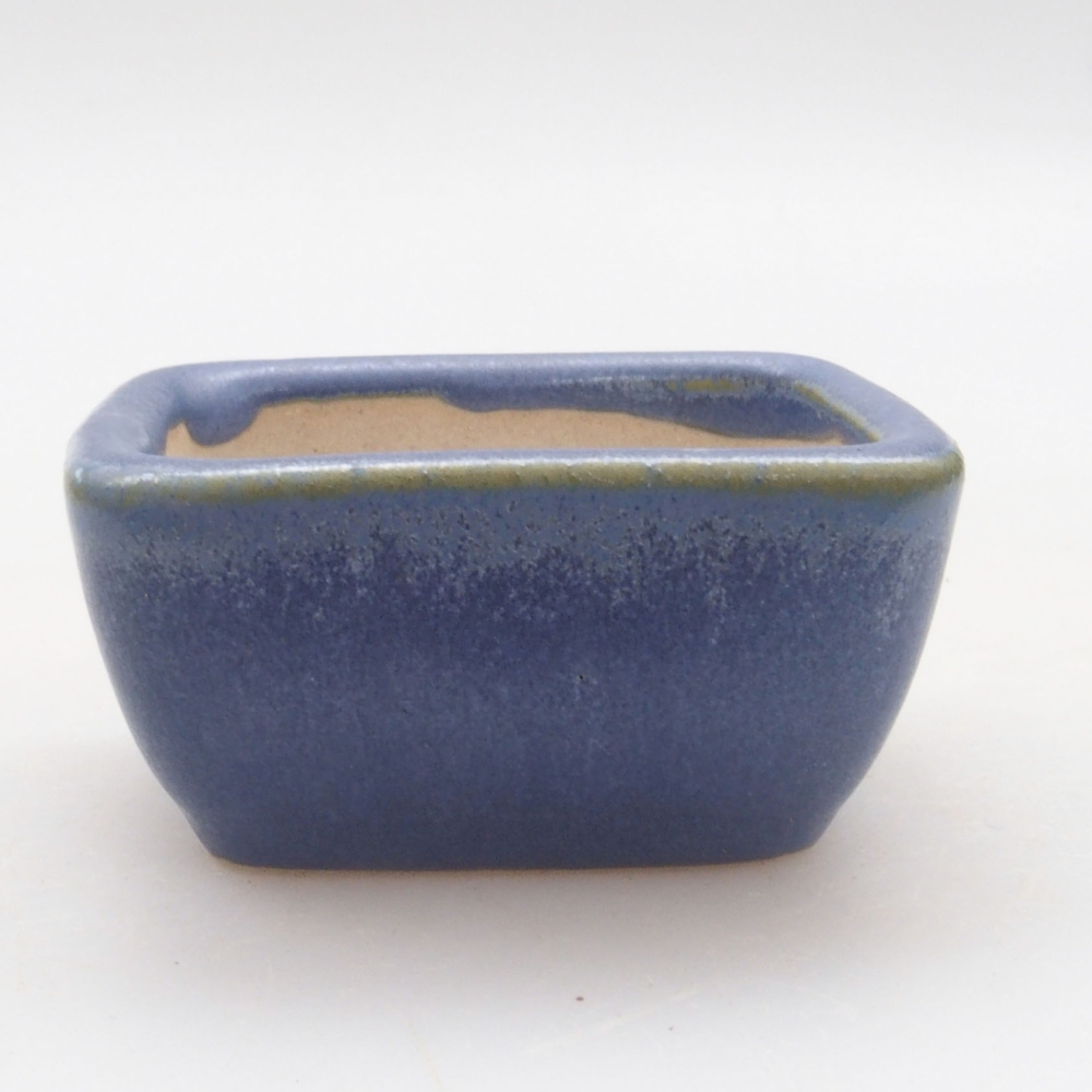 Mini bonsaischaal 5,5 x 4 x 2,5 cm, kleur blauw