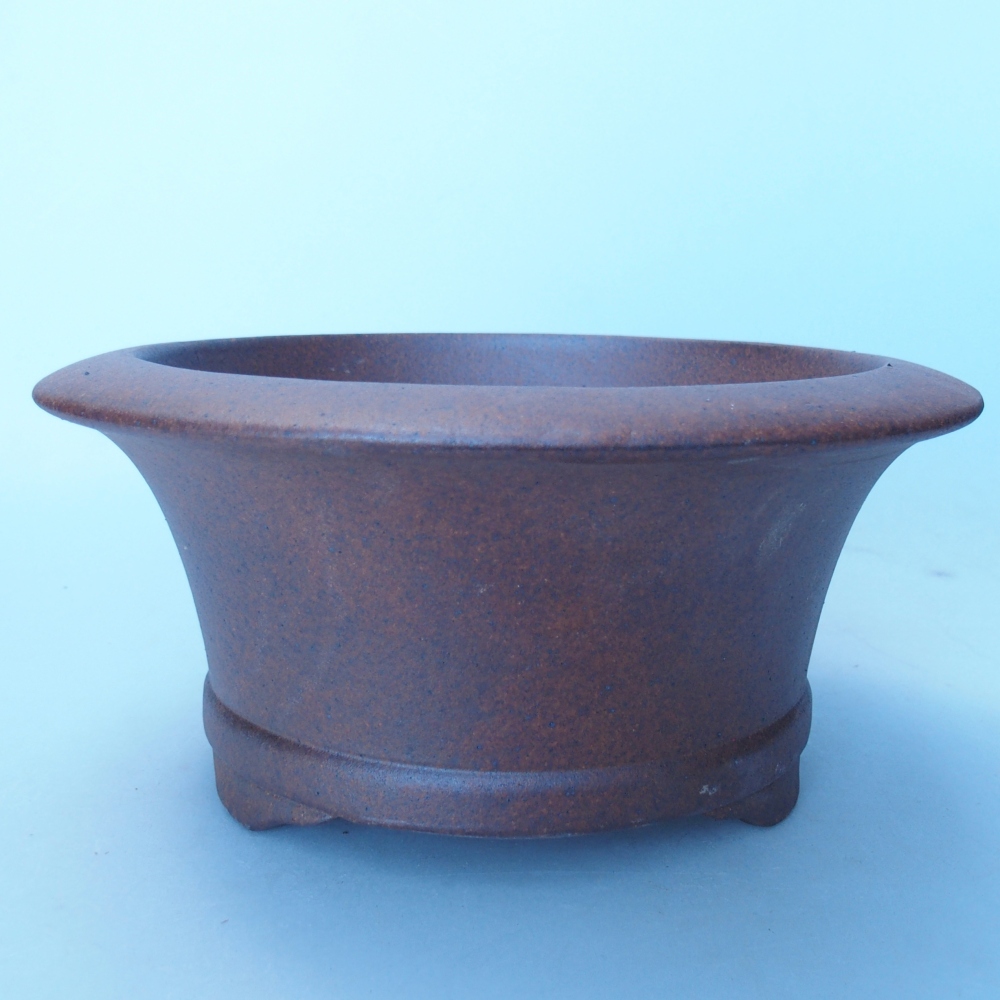 Kom 19 x 19 x 9 cm bruin