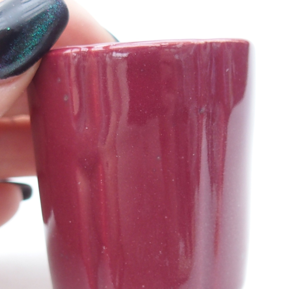 Mini bonsaischaal 4 x 4 x 4,5 cm, bordeauxrood