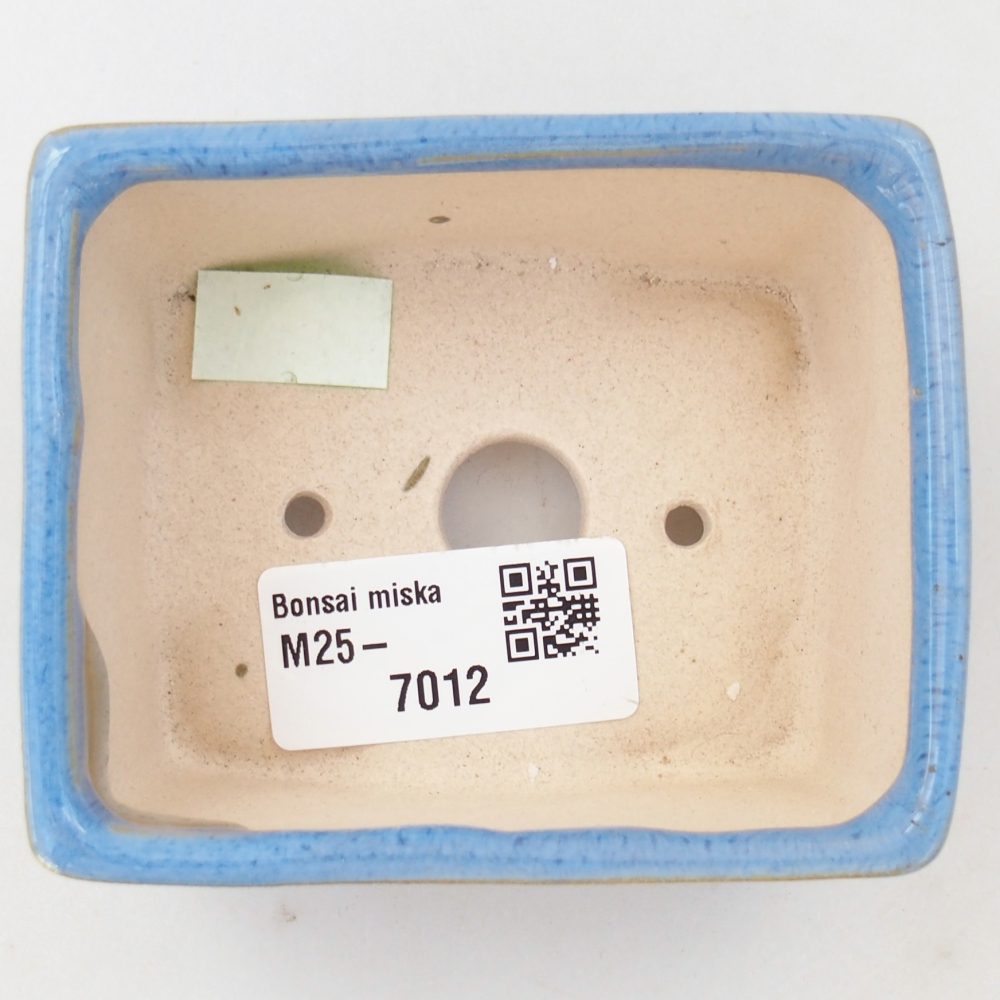 Bonsaischaal van keramiek 26 x 26 x 8 cm, kleur rood