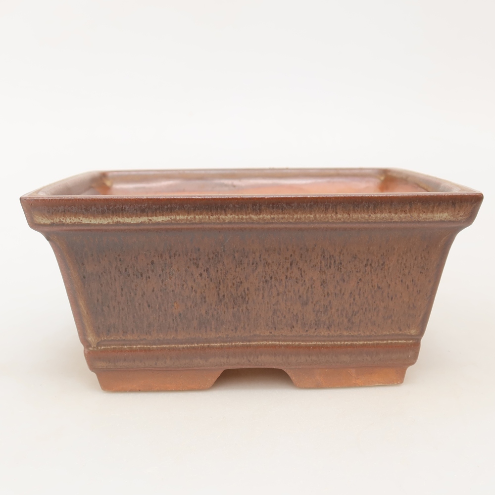 Keramische schaal  14,5 x 12,5 x 7 cm, kleur bruin