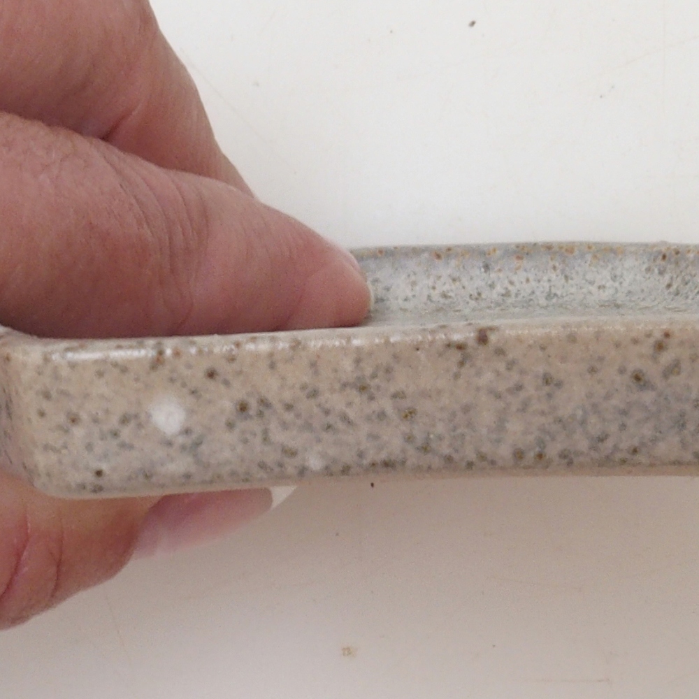 Bonsai zeshoek D3 - 11 x 9,5 x 1 cm - beige