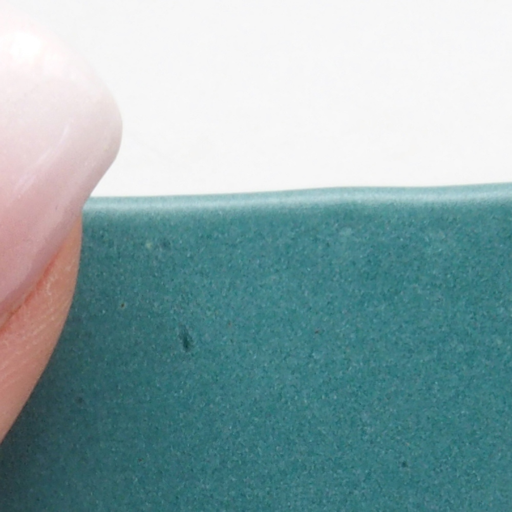 Bonsaischaal van keramiek 6,5 x 5,5 x 4 cm, kleur blauw