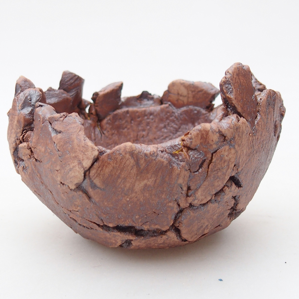 Keramisch Schelp 9 x 9 x 5,5 cm , kleur bruin