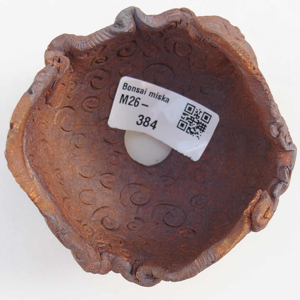 Keramisch Schelp 8 x 7,5 x 7 cm , kleur bruin