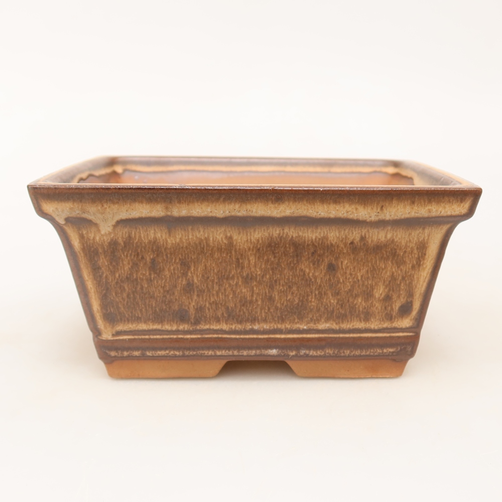 Keramische schaal  14,5 x 12,5 x 7 cm, kleur bruin