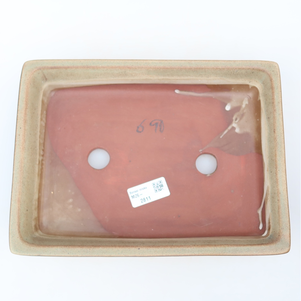 Keramische schaal  26 x 19,5 x 5,5 cm, kleur beige