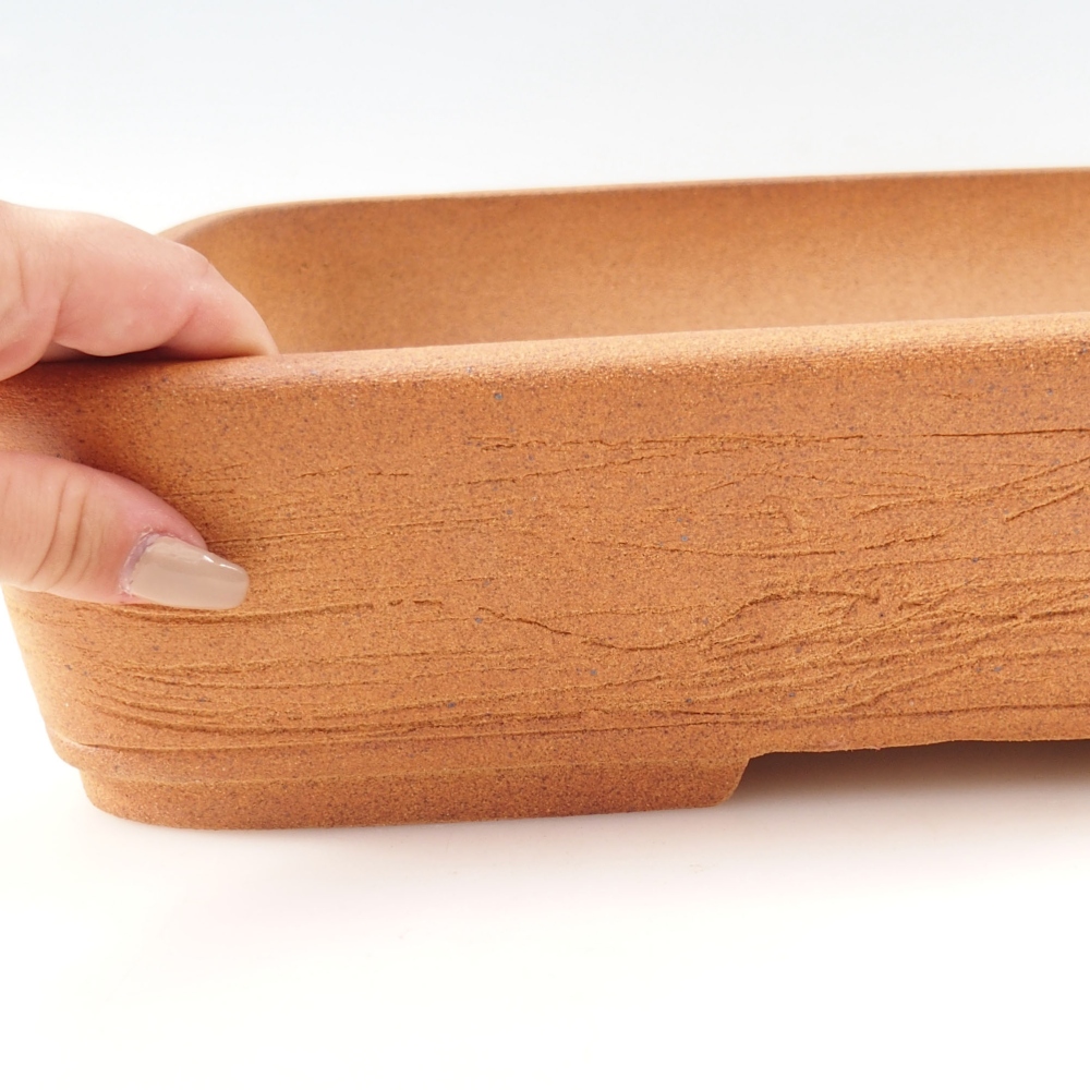 Bonsaischaal 38 x 30 x 8,5 cm , kleur bruin