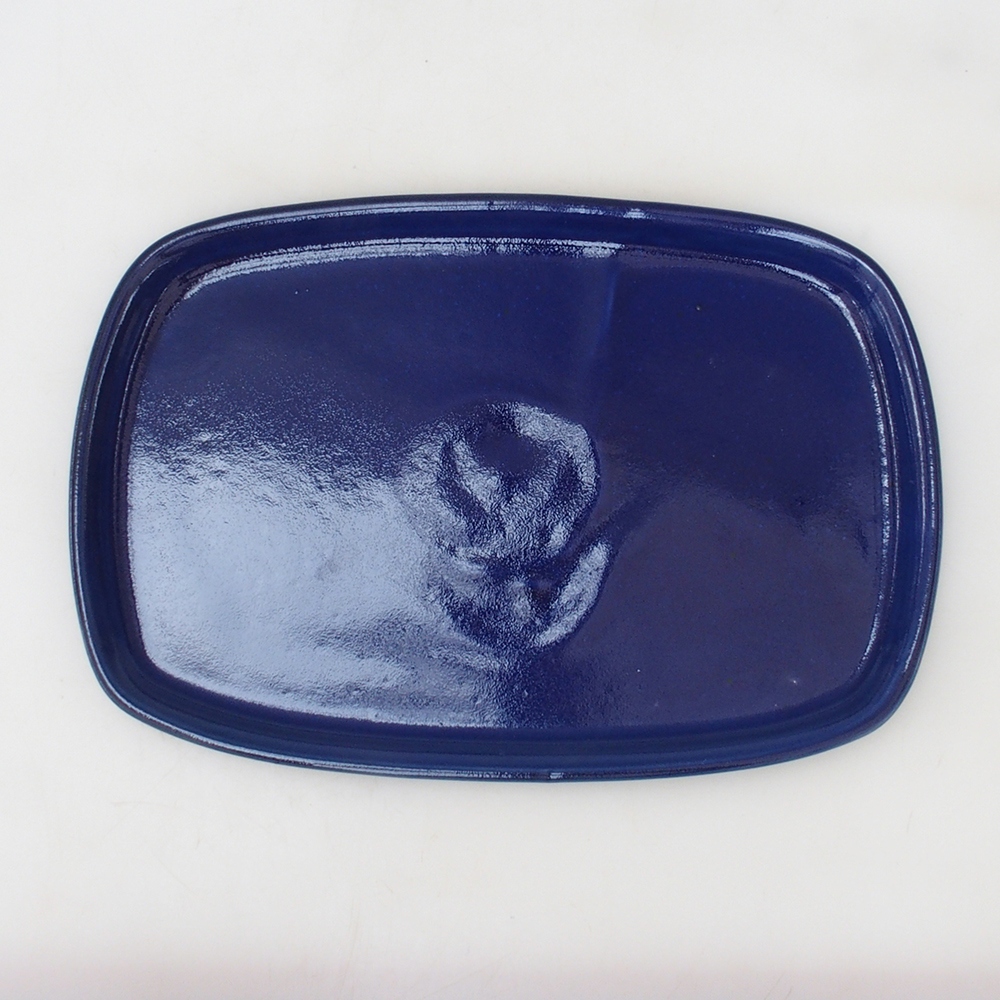 Bonsai kom + schotel H07 - 30 x 23 x 7,5 cm - blauw