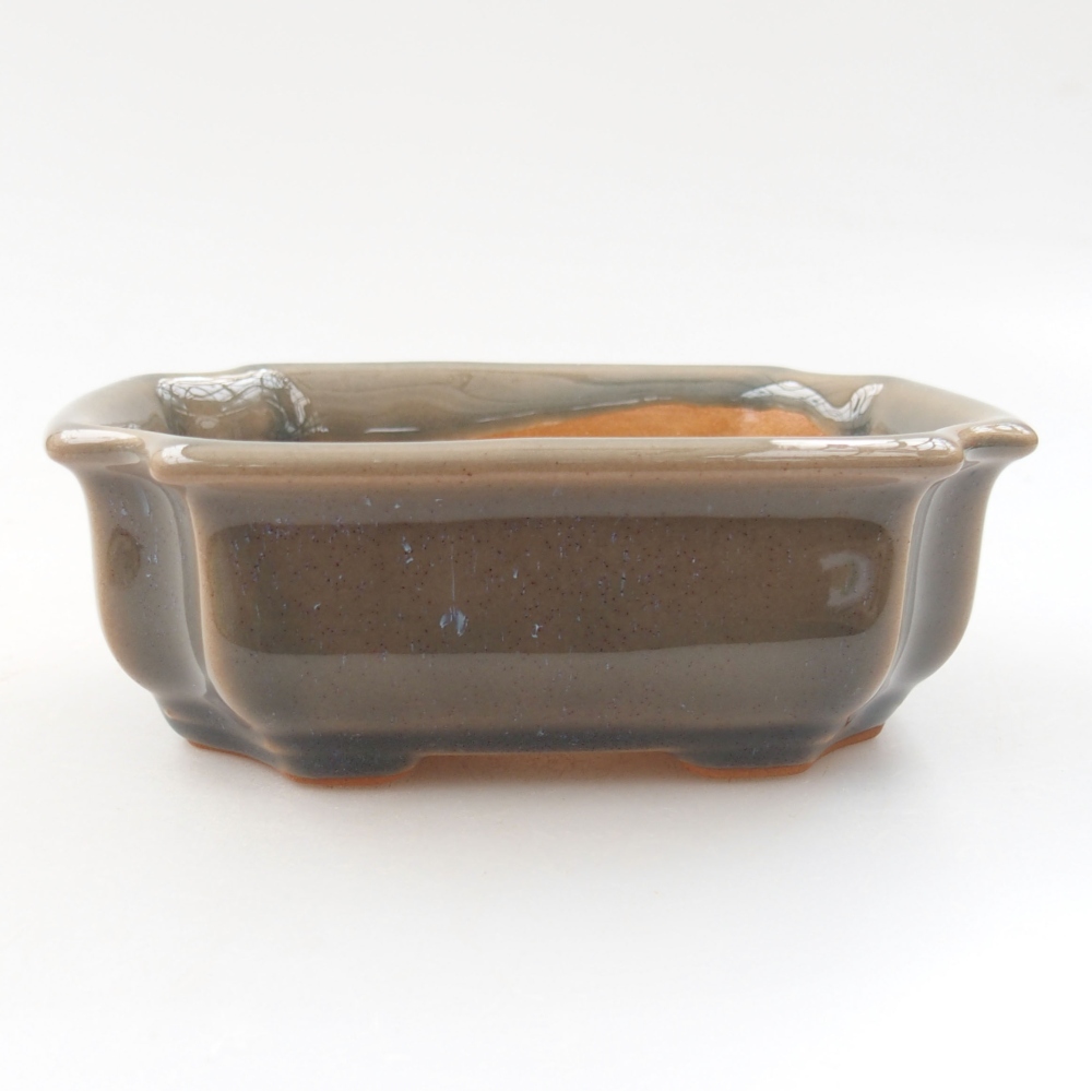 Bonsaischaal van keramiek 22 x 17 x 5 cm, groen