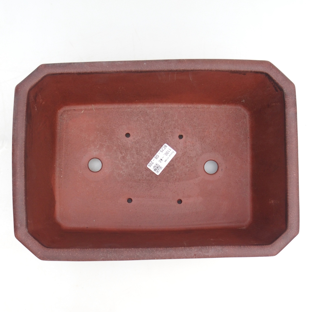 Bonsaischaal van keramiek 32,5 x 22,5 x 11,5 cm, bruin