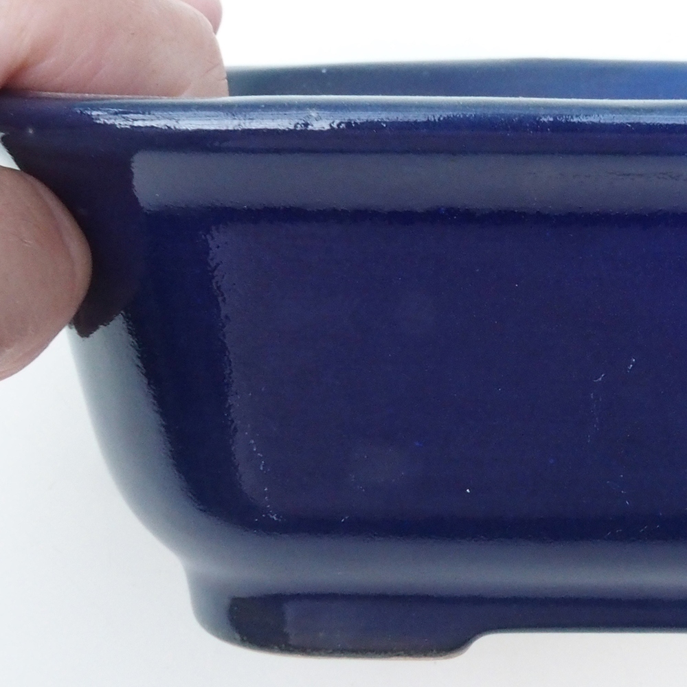 Bonsai kom H37 - 14,5 x 13 x 6,5 cm - blauw